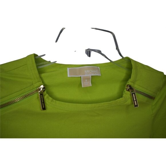 MICHAEL KORS‎ SHORT SLEEVE SIDE RUCHED SIDE TOP SZ SM - Picture 7 of 7